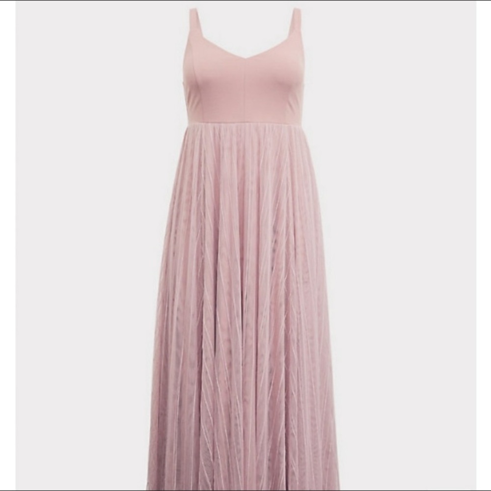 Torrid mesh flowy special occasion maxi dress